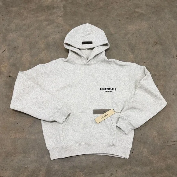 Fear of God Essentials SS22 'Light Oatmeal' Hoodie Size M - Picture 2 of 7